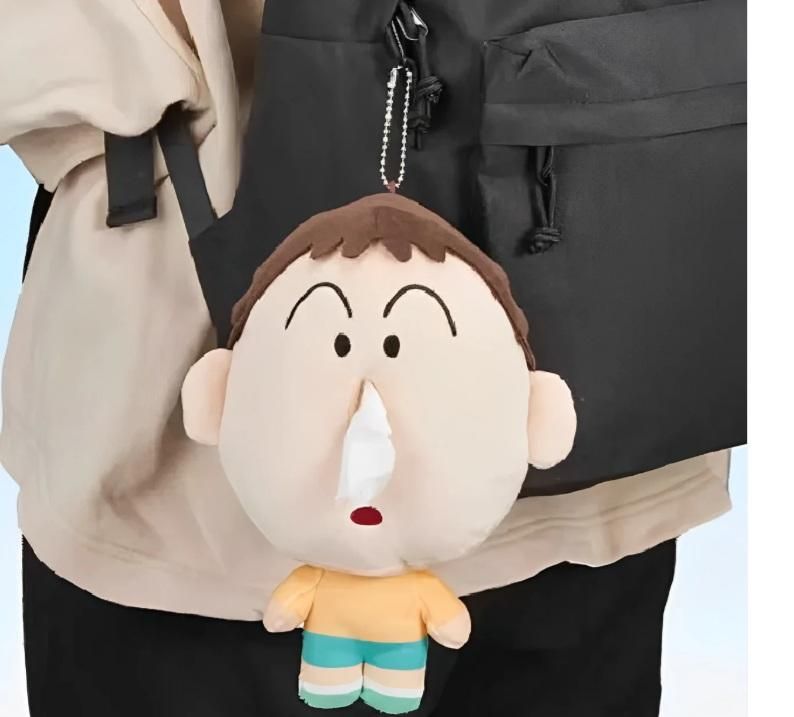 Cartoon Plush Tissue Holder Doll